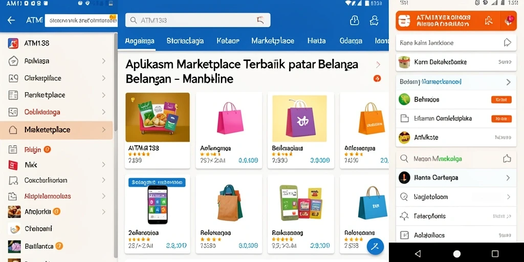 Tampilan antarmuka utama aplikasi ATM138 yang intuitif dan mudah digunakan.