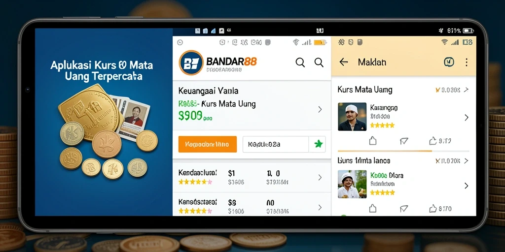 Tampilan antarmuka aplikasi BANDAR88 yang menarik dan informatif.