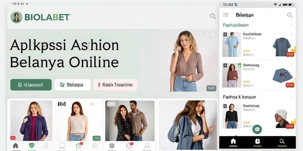 Tampilan antarmuka utama aplikasi BIOLABET yang stylish dan modern.