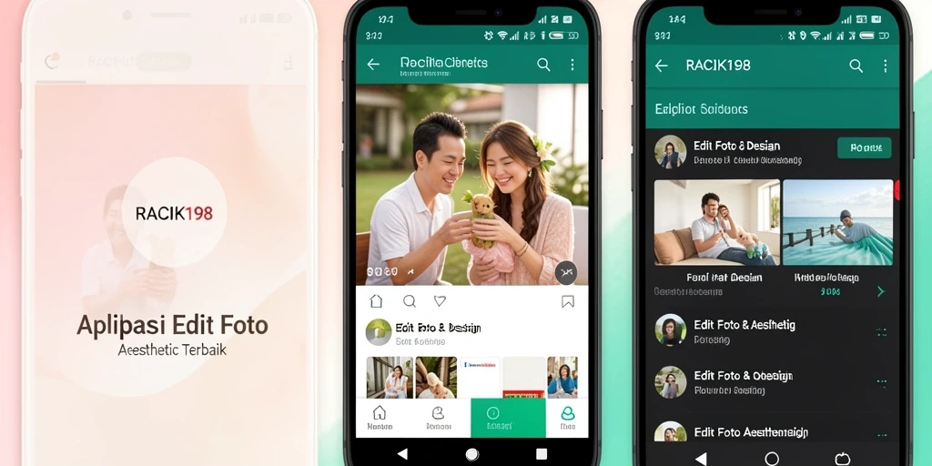 Screenshot utama RACIK198 menampilkan antarmuka yang intuitif untuk Edit Foto Aesthetic.