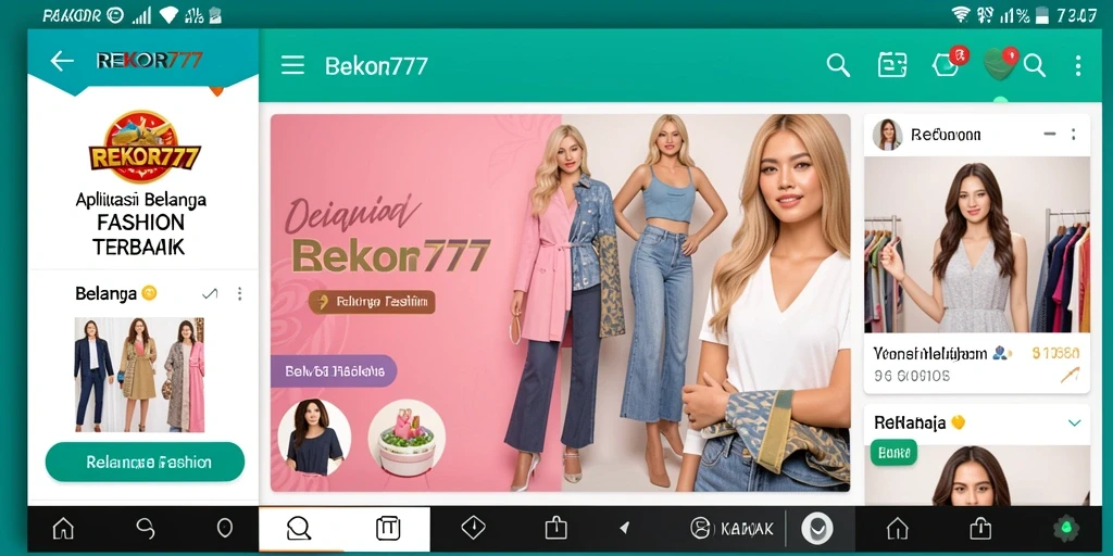 Tampilan antarmuka aplikasi REKOR777 yang menarik dan mudah digunakan.